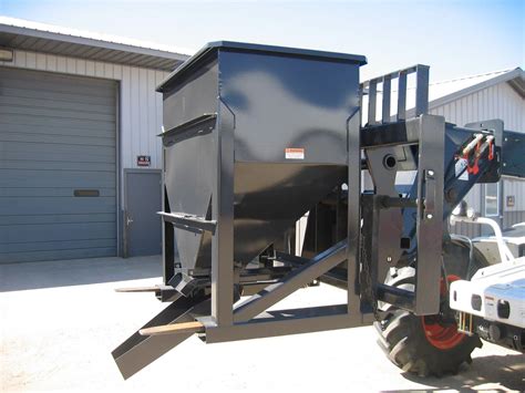 concrete hopper skid steer|concrete hopper attachments.